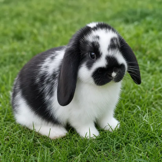 A lop-eared rabbit