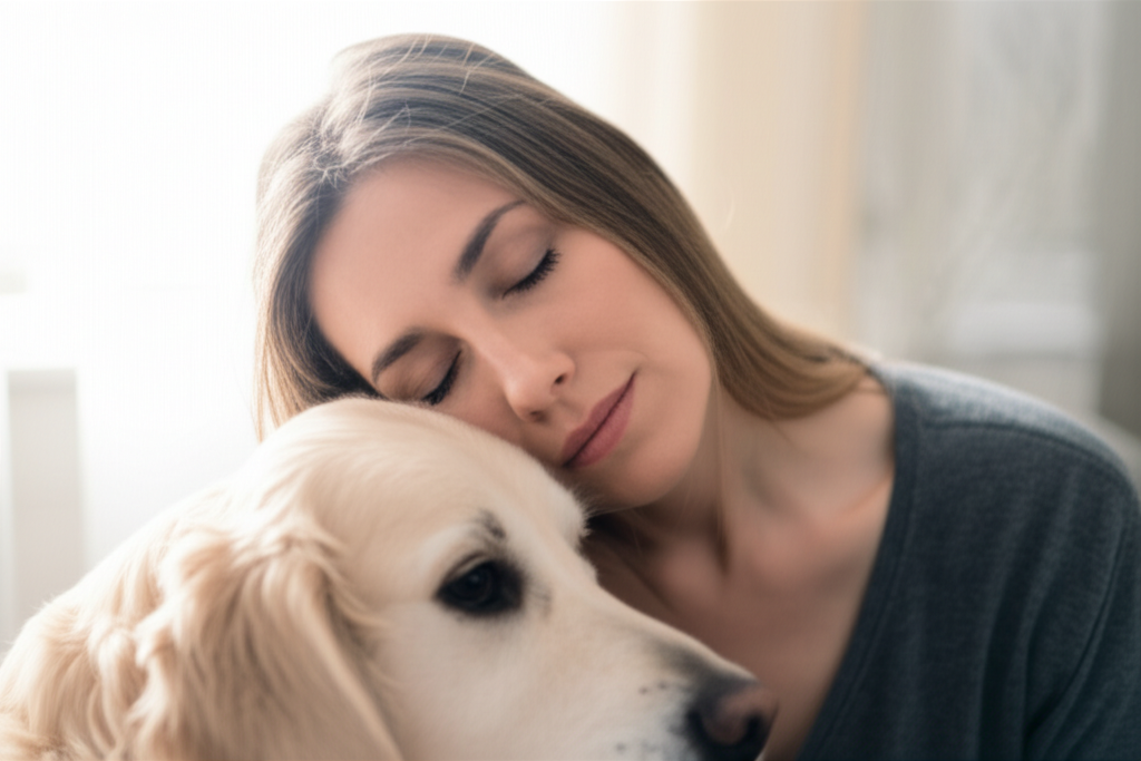 Mystical connection between person and pet
