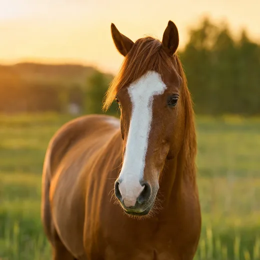 A horse